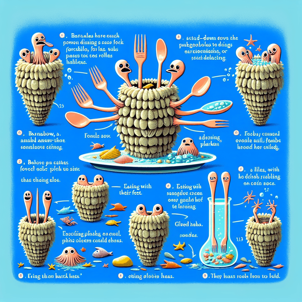 Why do barnacles permanently glue their heads to things and then eat with their feet?