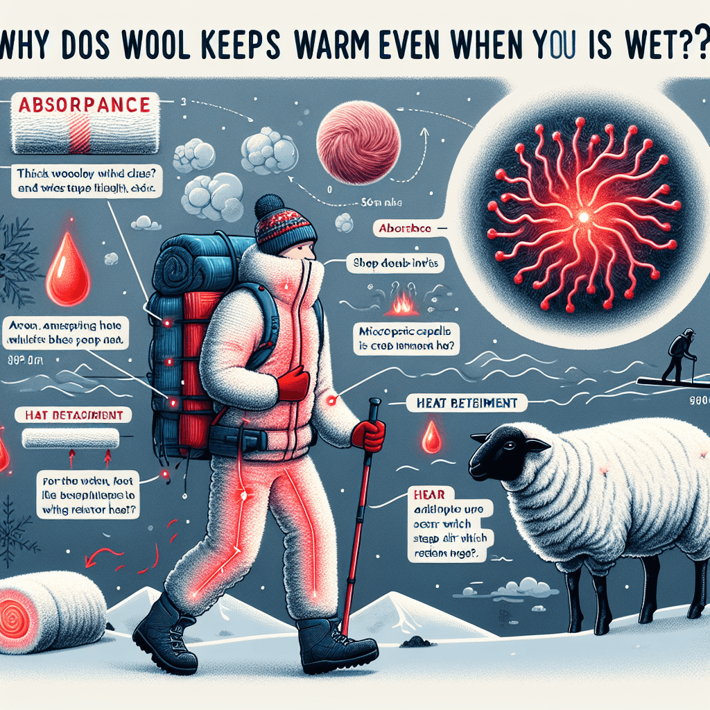 Why does wool keep you warm even when it is wet?