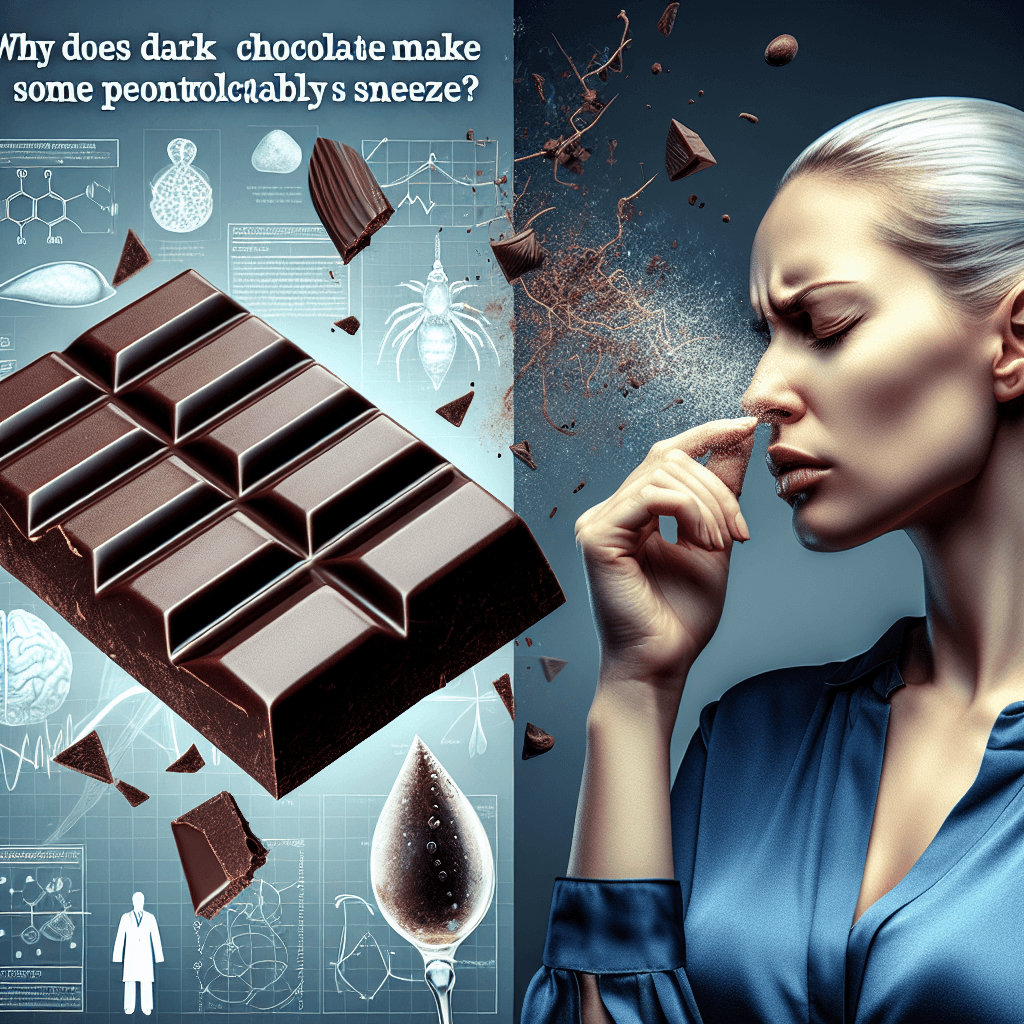 Why does dark chocolate make some people uncontrollably sneeze?