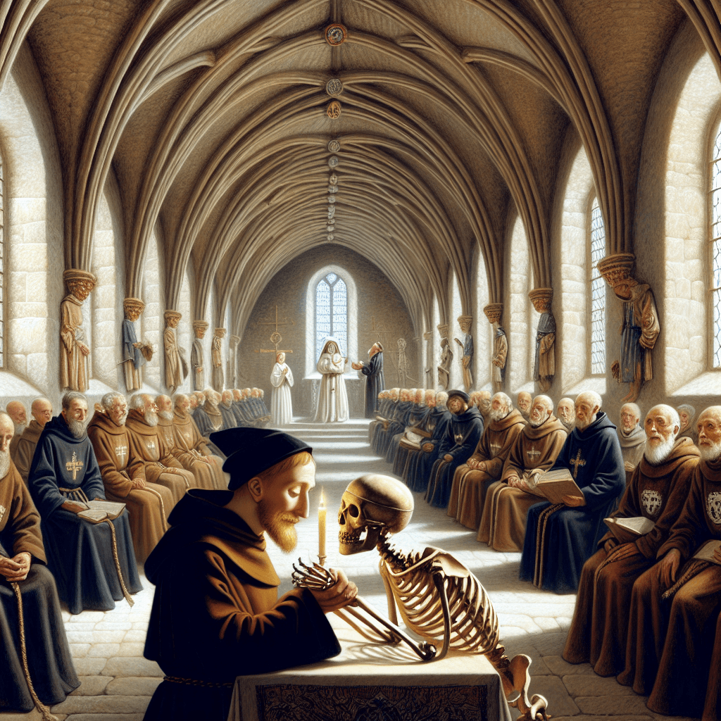 Why did a medieval religious order require its monks to marry the dead?