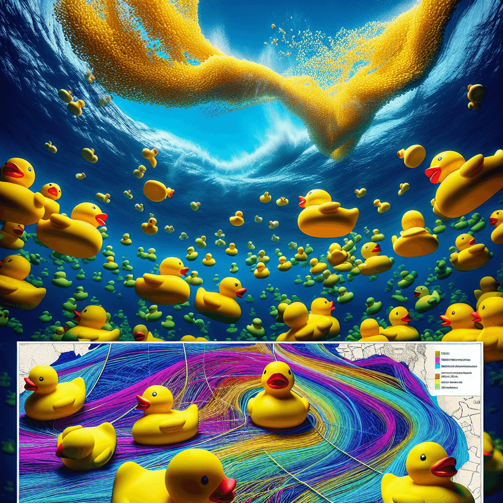 Why did thousands of lost rubber ducks become crucial tools for mapping ocean currents?