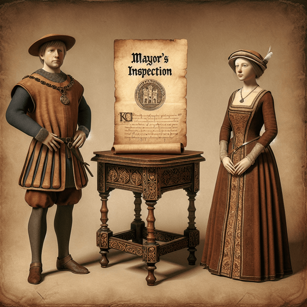 Why did one medieval tradition involve a special stool for inspecting new mayors?