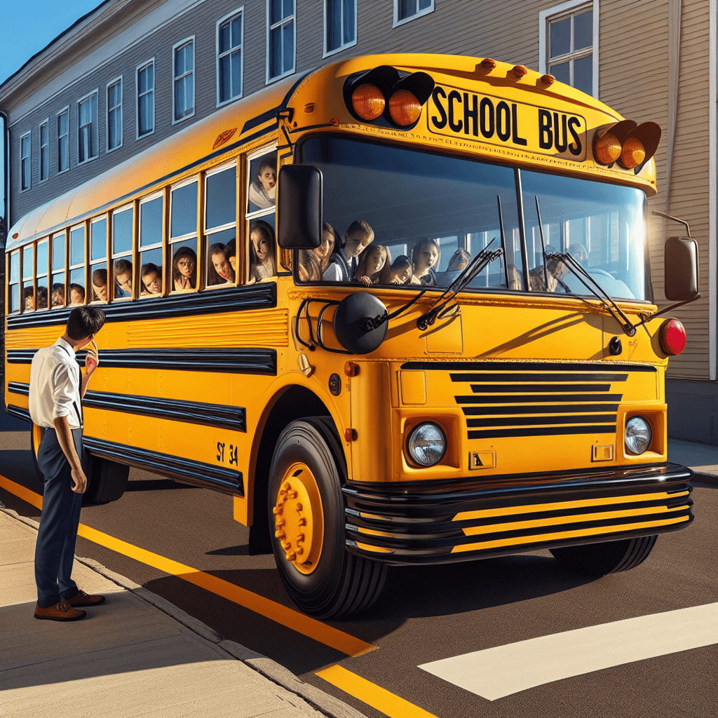 Why do school buses have those thick black horizontal stripes running along their sides?