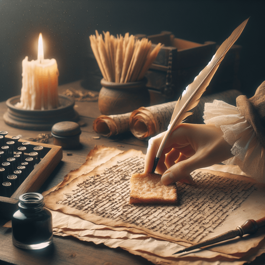 Why did people use moist bread crumbs to erase pencil marks before the rubber eraser was invented?