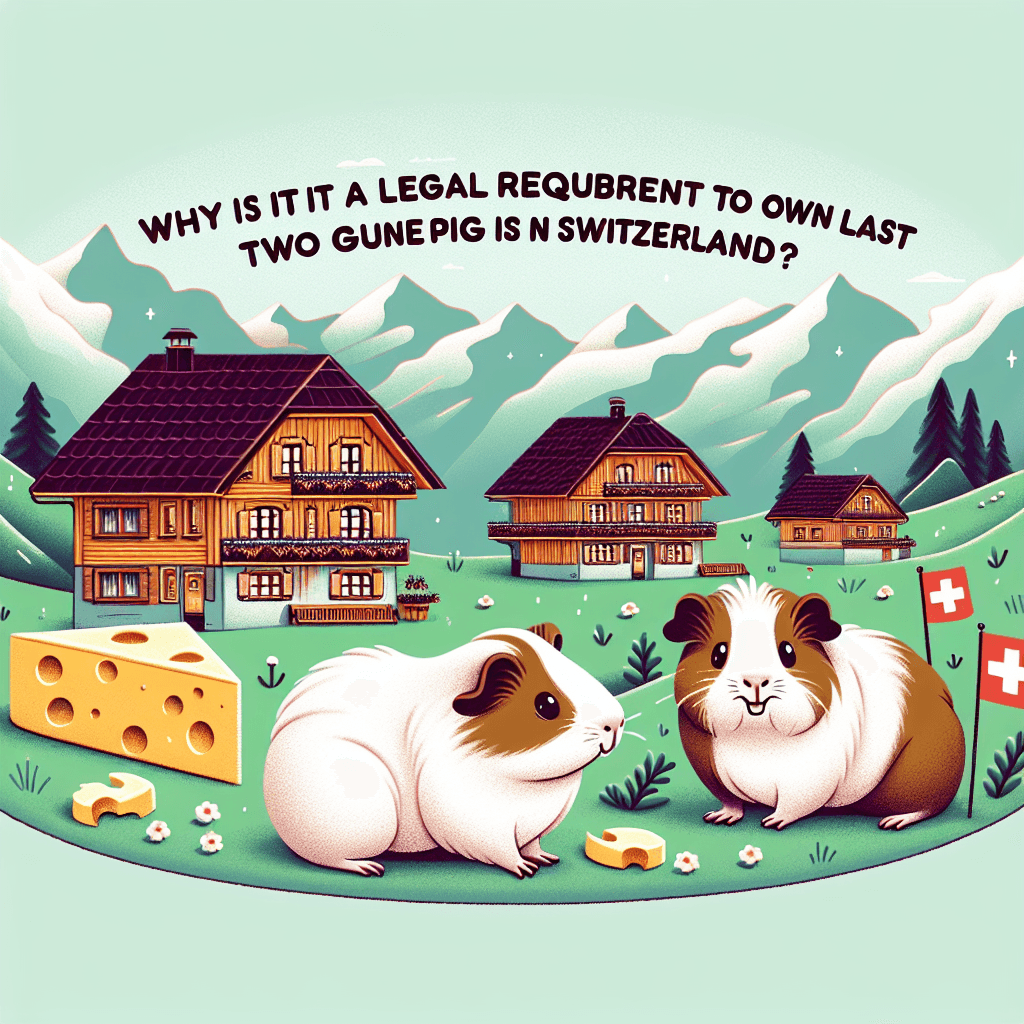 Why is it a legal requirement to own at least two guinea pigs in Switzerland?