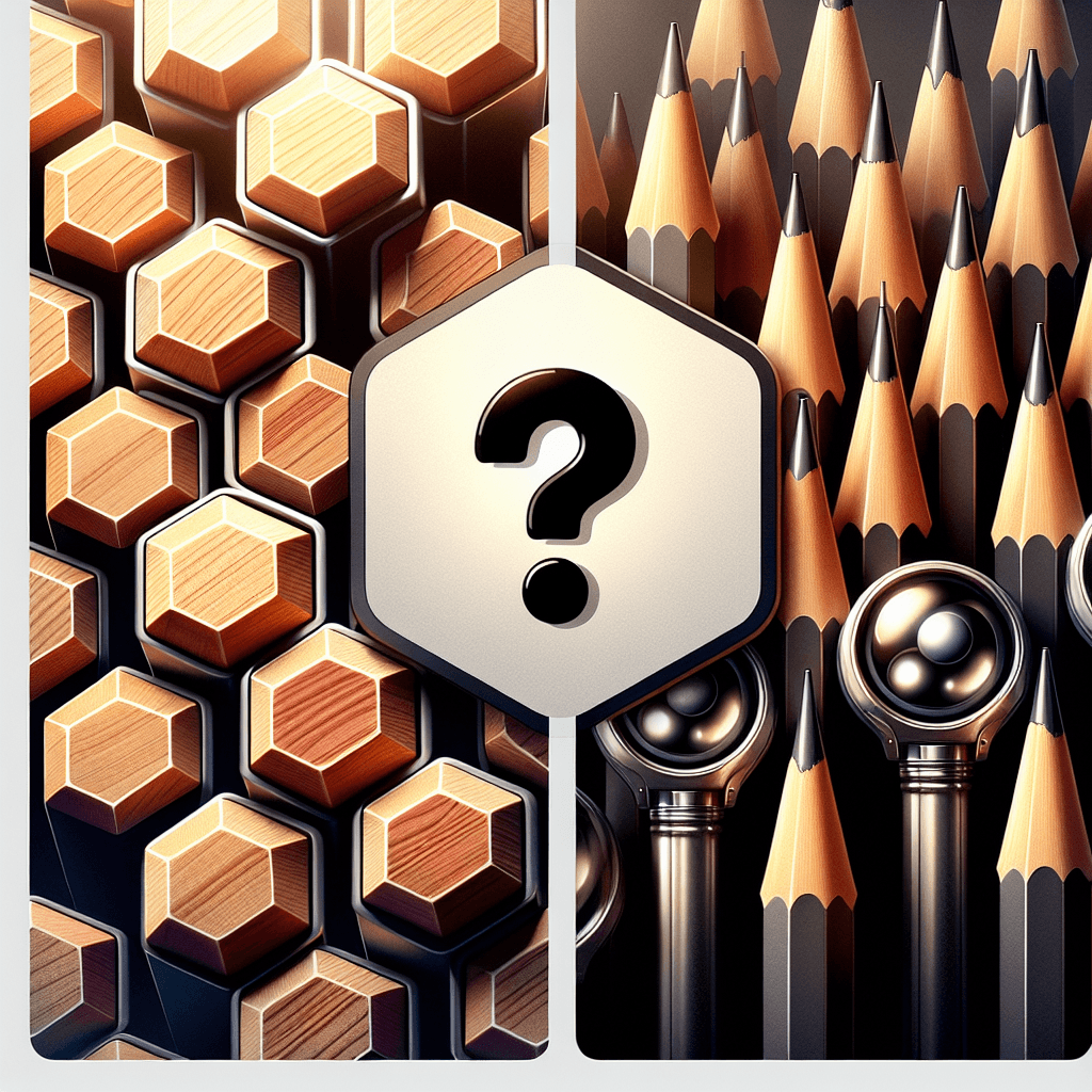 Why are wooden pencils usually hexagonal while ballpoint pens are almost always perfectly round?