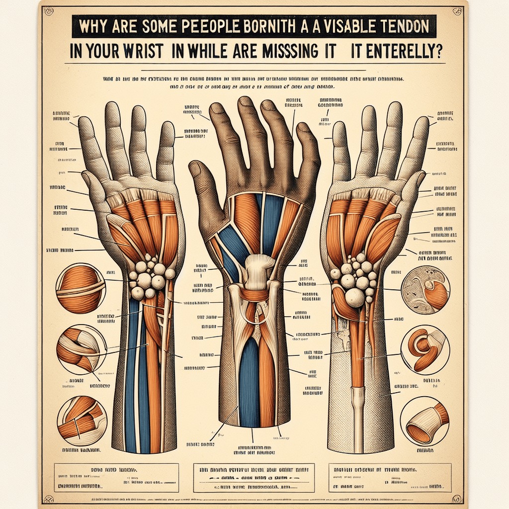Why are some people born with a visible tendon in their wrist while others are missing it entirely?