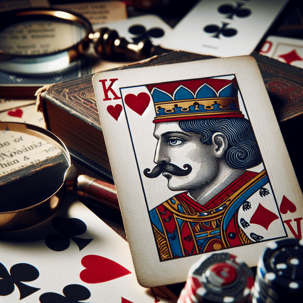 Why is the king of hearts the only king in a standard deck of cards without a mustache?