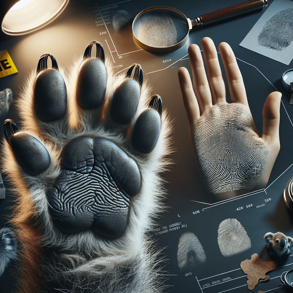 Why do koalas have fingerprints so similar to humans that they can confuse crime scene investigators?