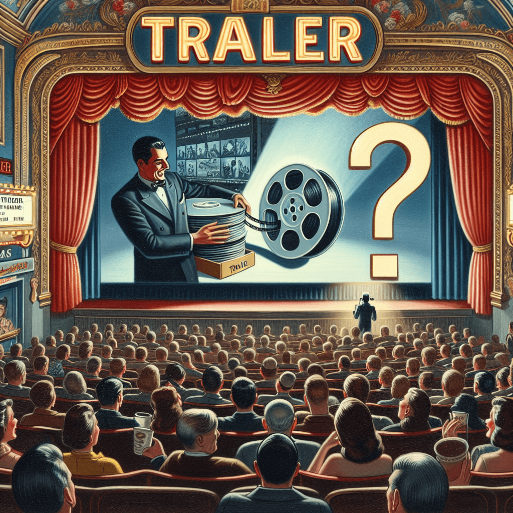 Why were the first movie trailers originally shown at the end of a film instead of the beginning?