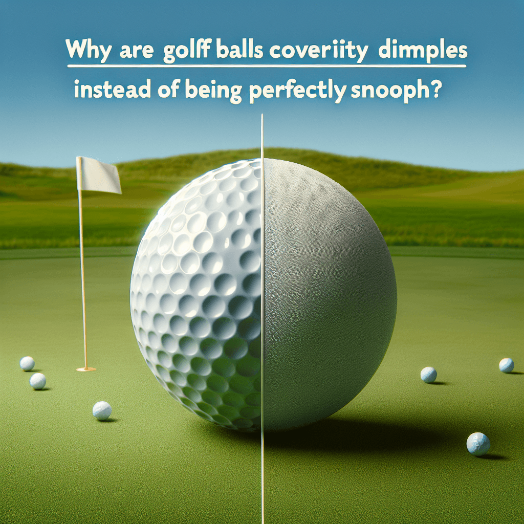Why are golf balls covered in tiny dimples instead of being perfectly smooth?