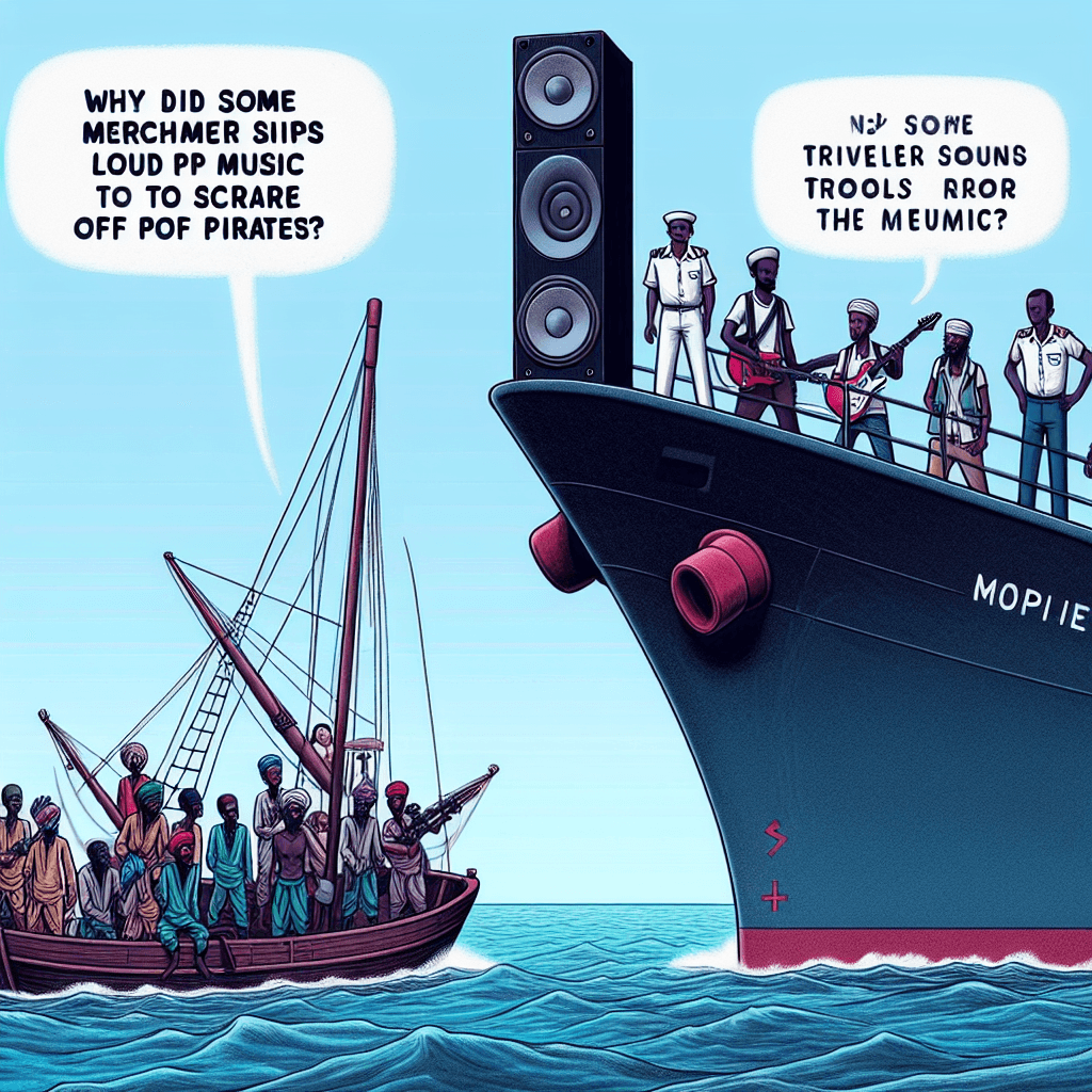 Why did some merchant ships use the music of Britney Spears to scare off Somali pirates?