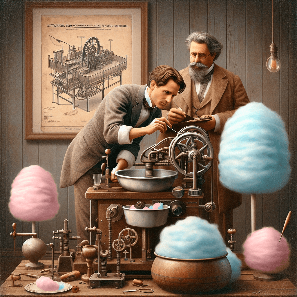 Why was the cotton candy machine originally co-invented by a professional dentist?