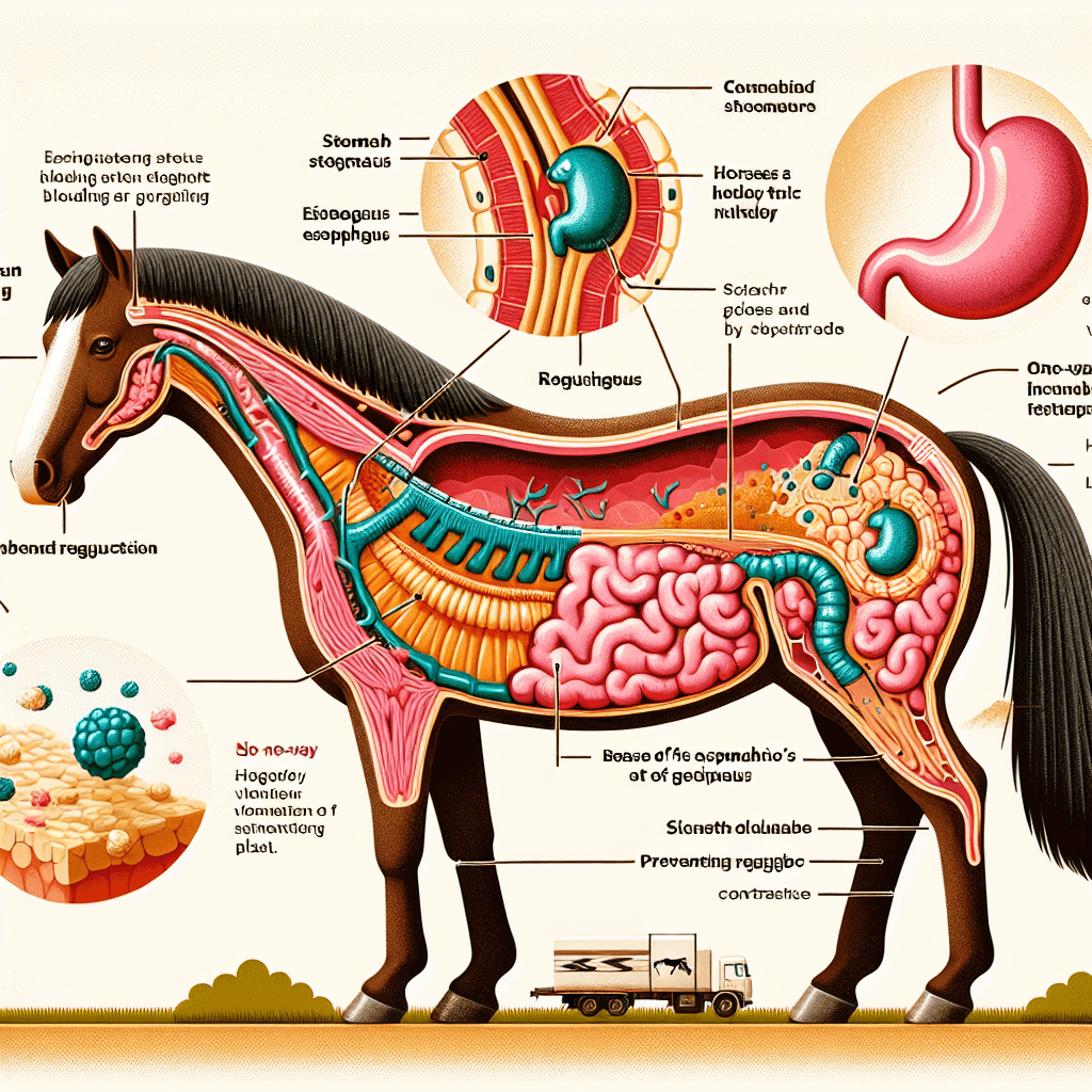 Why is it biologically impossible for a horse to vomit even if it eats something toxic?