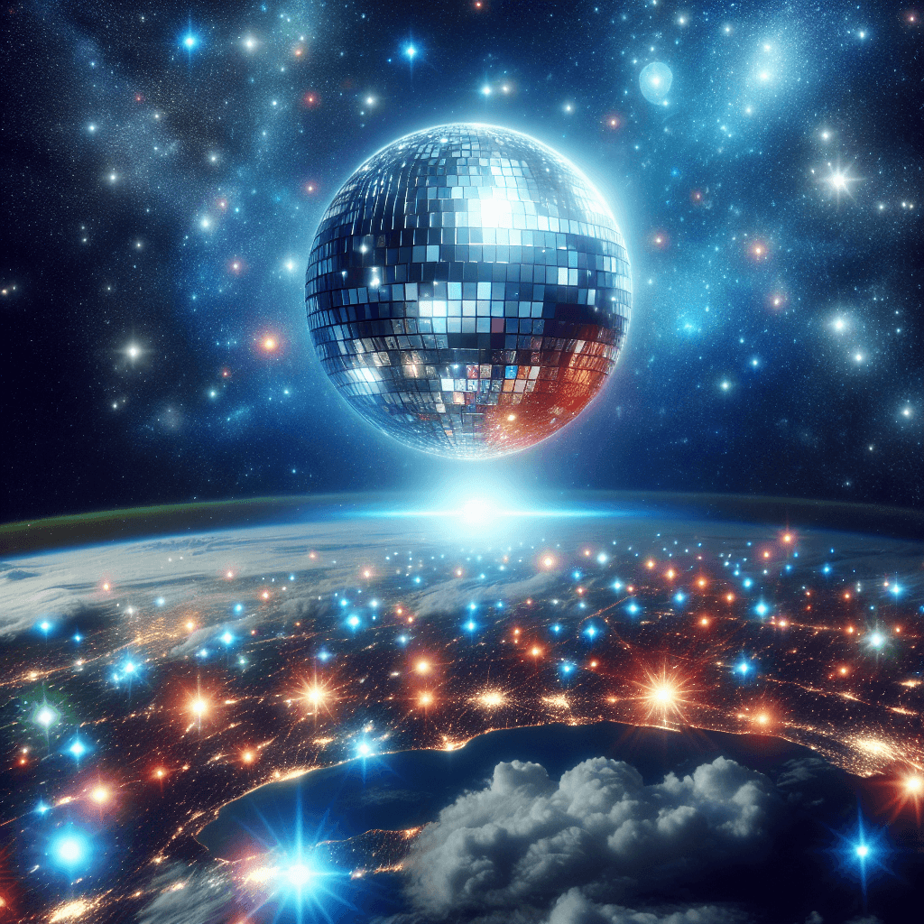 If you replaced the Moon with a giant disco ball, how bright would the night sky become?