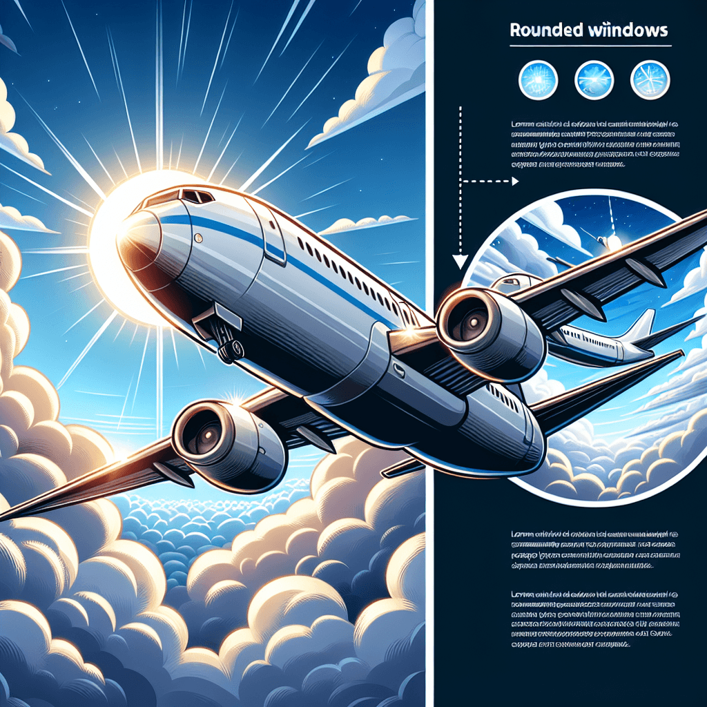 Why are the windows on commercial airplanes always rounded instead of having sharp square corners?