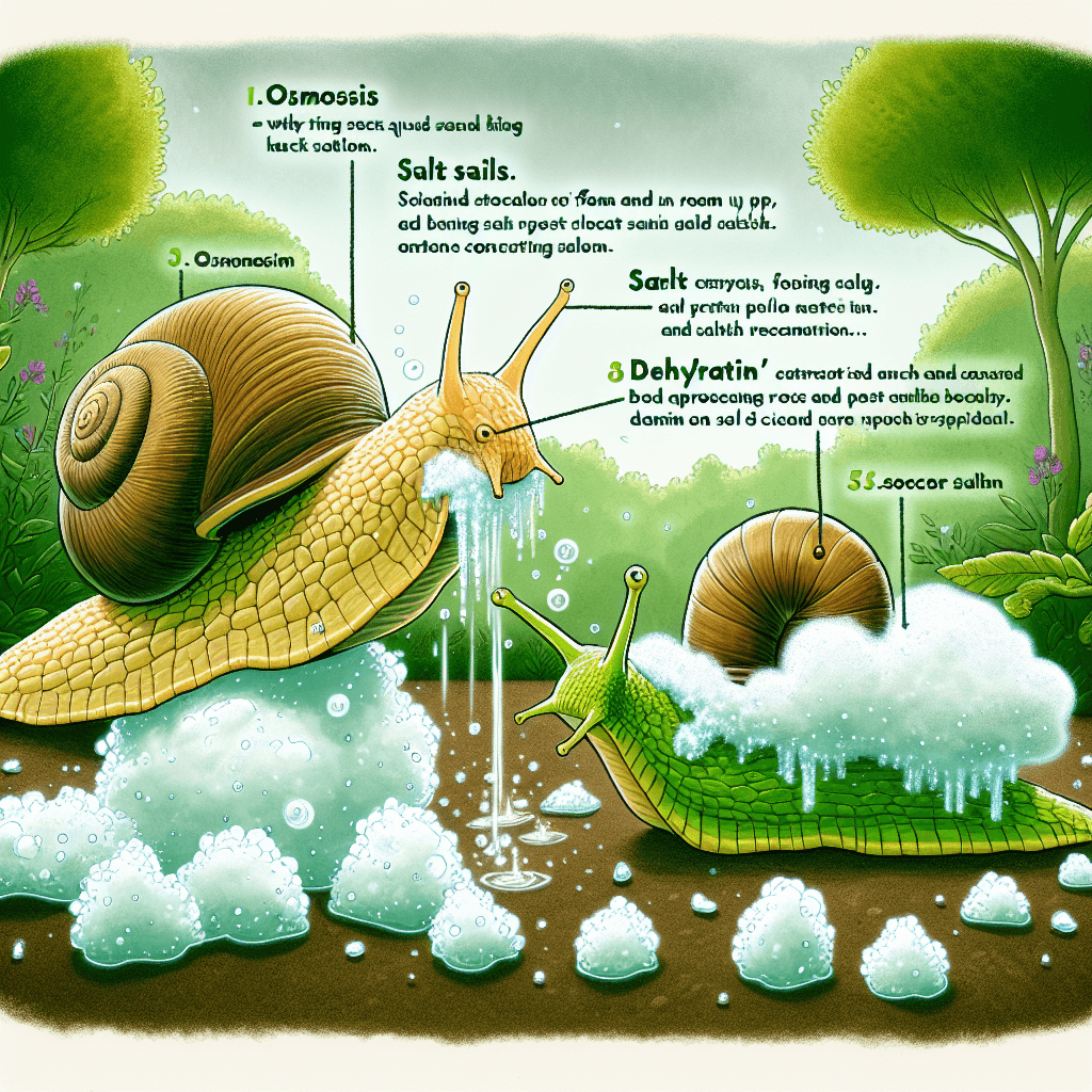 Why does putting salt on a slug or snail cause it to fatally foam up ...